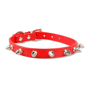 Cool Collar Cats Leather Spiked Studded  5 Colors