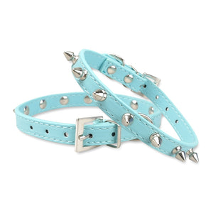 Cool Collar Cats Leather Spiked Studded  5 Colors