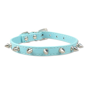 Cool Collar Cats Leather Spiked Studded  5 Colors