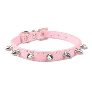 Cool Collar Cats Leather Spiked Studded  5 Colors