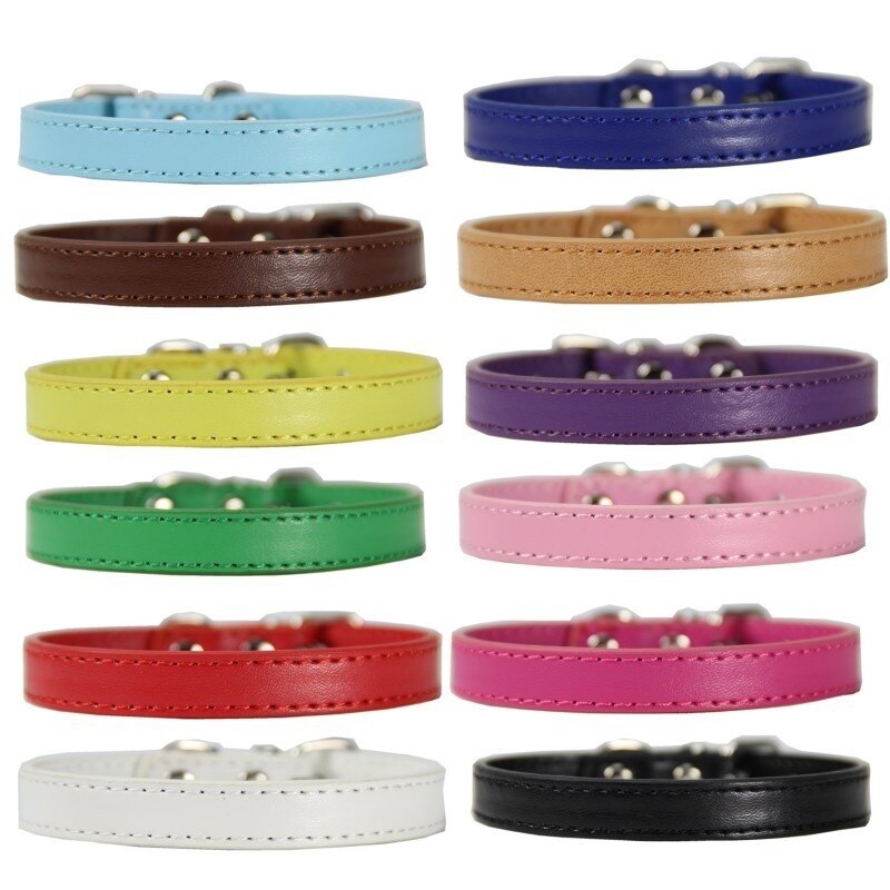 Dog PU Collars Puppy Dog