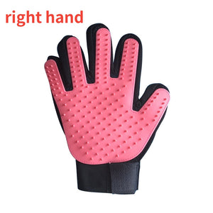 Cat grooming glove for cats