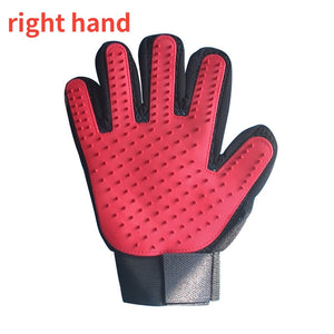 Cat grooming glove for cats