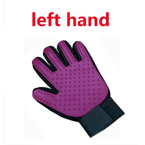 Cat grooming glove for cats