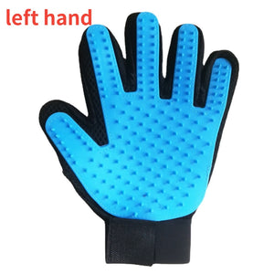 Cat grooming glove for cats