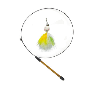 Bird interactive Cat Toy Funny Feather Bird with Bell Cat Stick