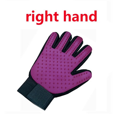 Cat grooming glove for cats