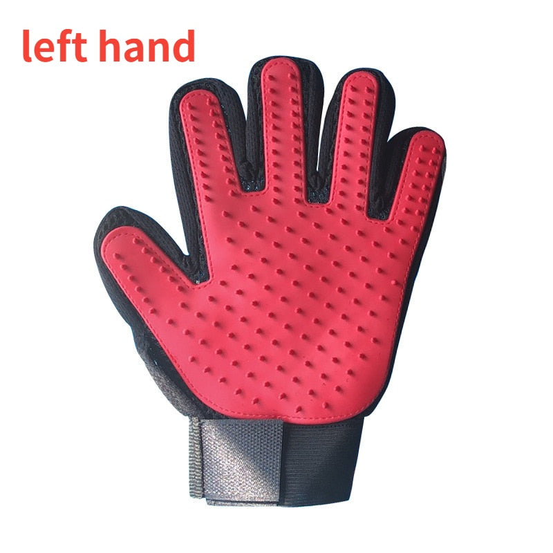 Cat grooming glove for cats