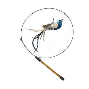 Bird interactive Cat Toy Funny Feather Bird with Bell Cat Stick