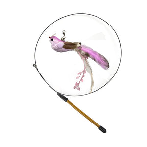 Bird interactive Cat Toy Funny Feather Bird with Bell Cat Stick