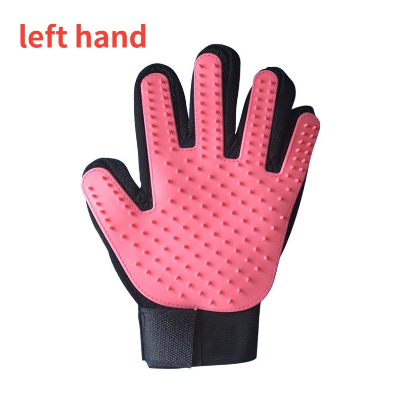 Cat grooming glove for cats