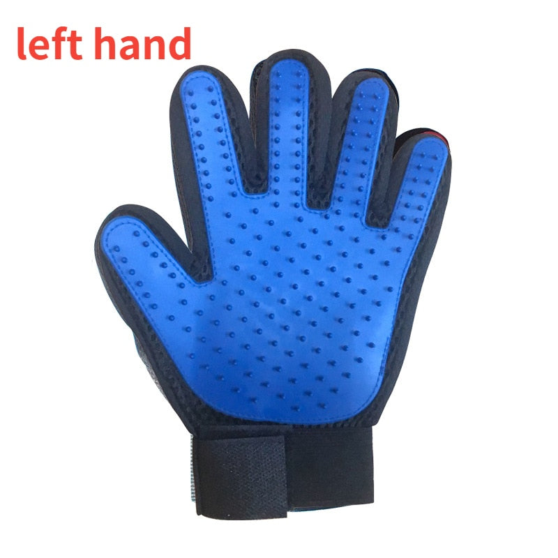 Cat grooming glove for cats