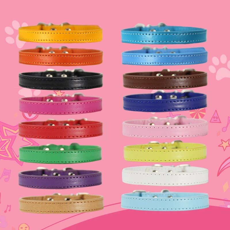 Dog PU Collars Puppy Dog